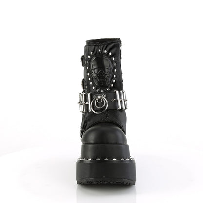 BEAR-150 4 1/2" Tiered PF Lace-Up Ankle Boot, Side Zip