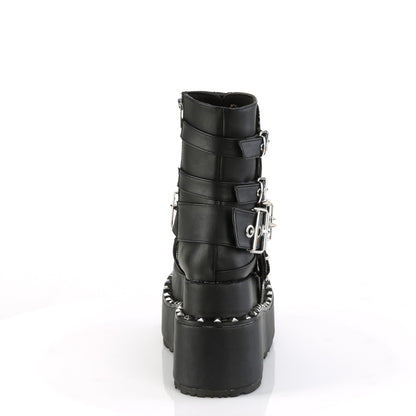BEAR-150 4 1/2" Tiered PF Lace-Up Ankle Boot, Side Zip