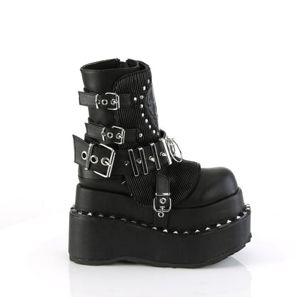 BEAR-150 4 1/2" Tiered PF Lace-Up Ankle Boot, Side Zip