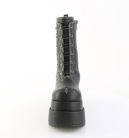 BEAR-182 4 1/2" Tiered PF Mid-Calf Boot, Inner & Outer Zip