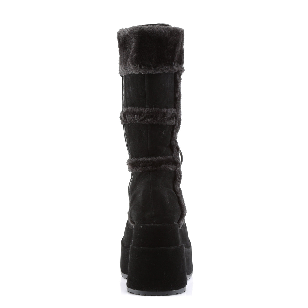 BEAR-202 4 1/2" PF Goth Punk Stacked Vegan Suede Calf BT