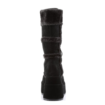 BEAR-202 4 1/2" PF Goth Punk Stacked Vegan Suede Calf BT