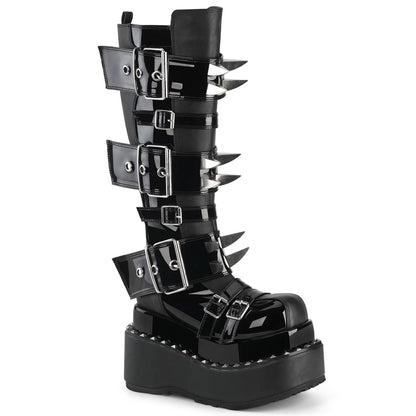 BEAR-215 4 1/2" Tiered PF Buckle Knee High, Inside Zip