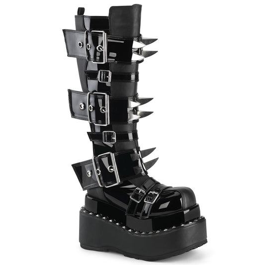 BEAR-215 4 1/2" Tiered PF Buckle Knee High, Inside Zip