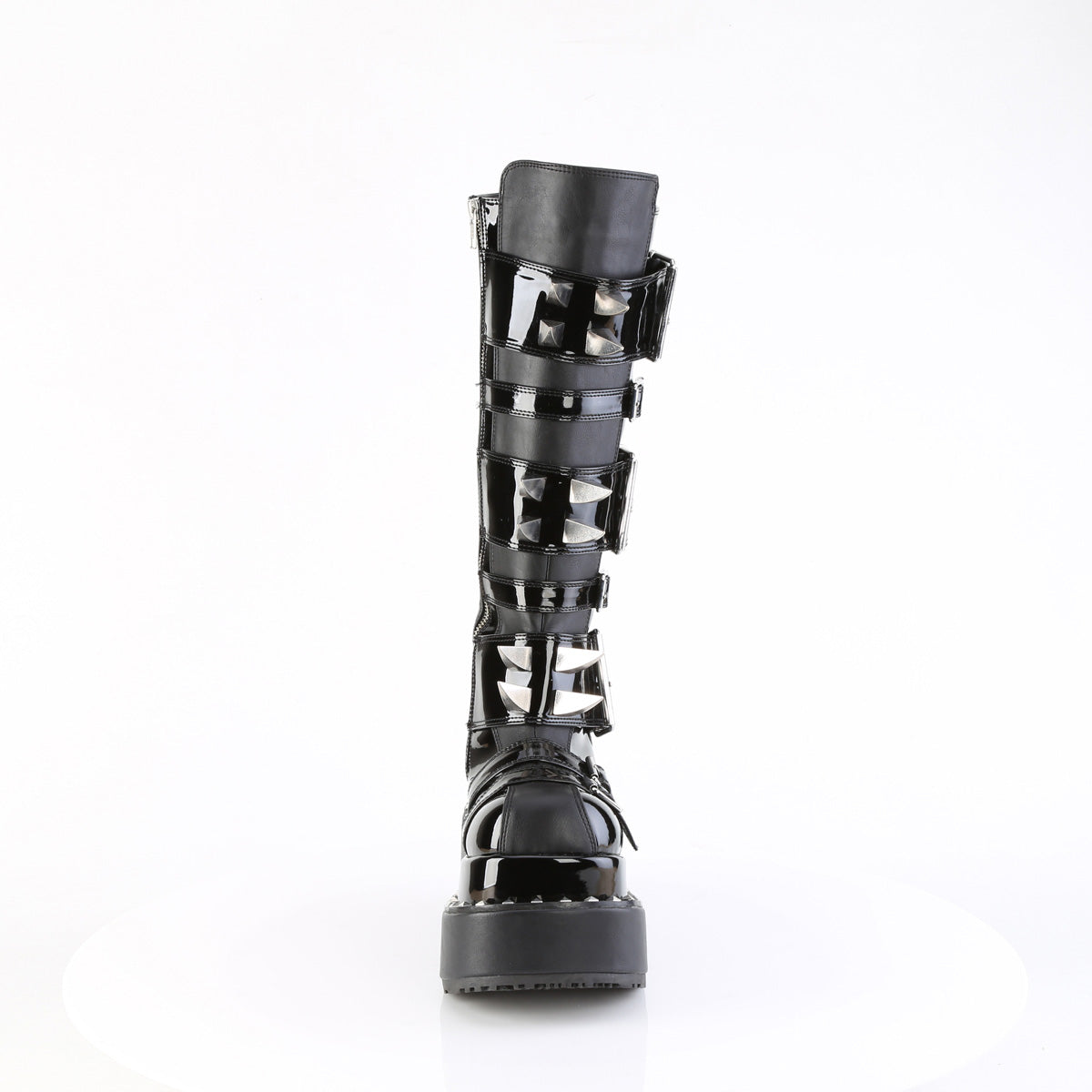 BEAR-215 4 1/2" Tiered PF Buckle Knee High, Inside Zip