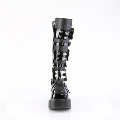 BEAR-215 4 1/2" Tiered PF Buckle Knee High, Inside Zip