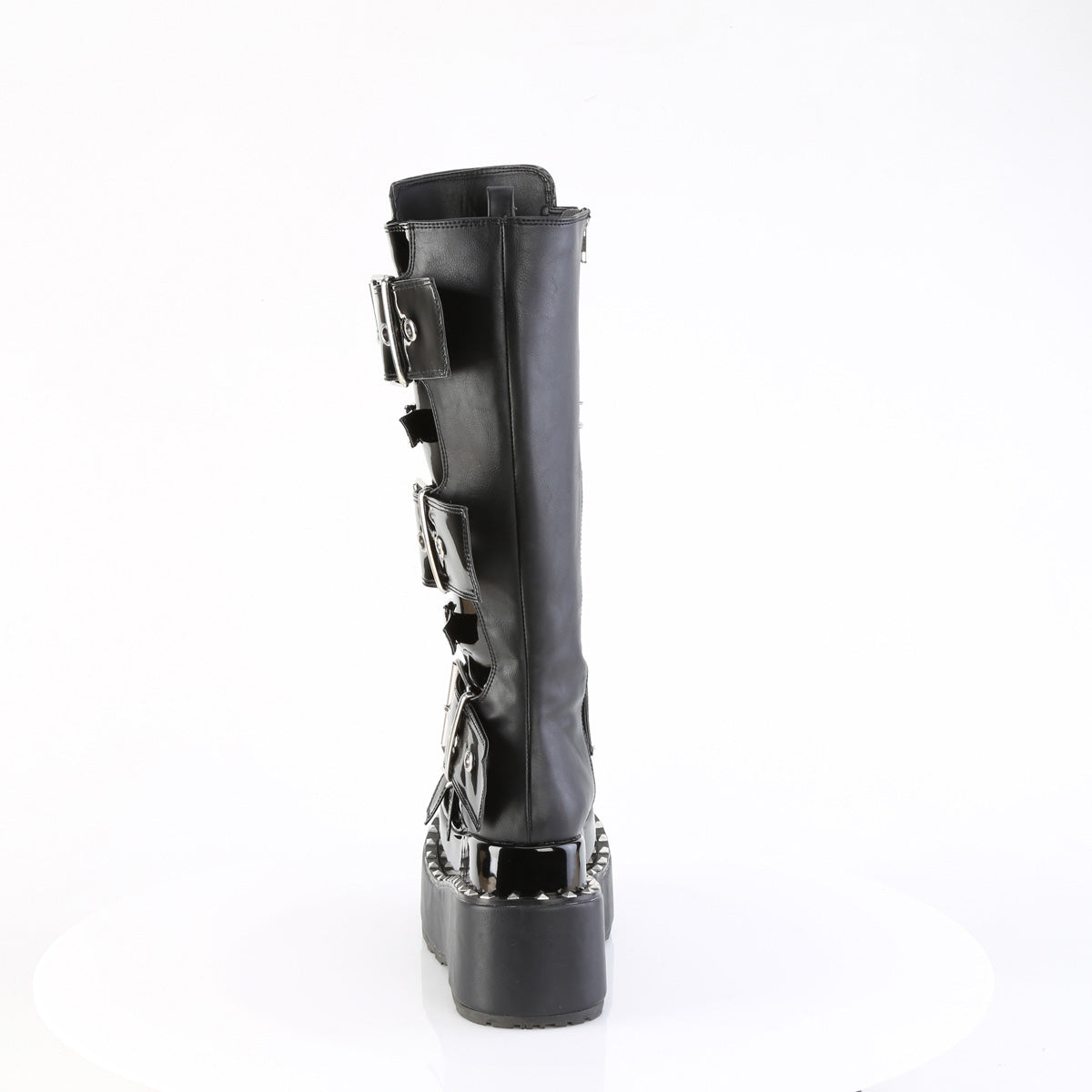 BEAR-215 4 1/2" Tiered PF Buckle Knee High, Inside Zip