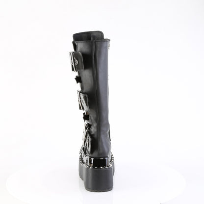 BEAR-215 4 1/2" Tiered PF Buckle Knee High, Inside Zip