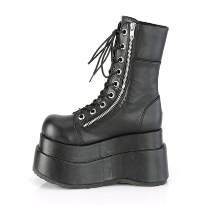 BEAR-265 4 1/2" Tiered PF Lace-Up Mid-Calf Boot, Inner & Outer Zip