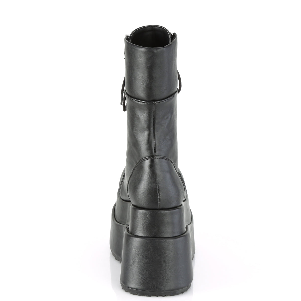 BEAR-265 4 1/2" Tiered PF Lace-Up Mid-Calf Boot, Inner & Outer Zip