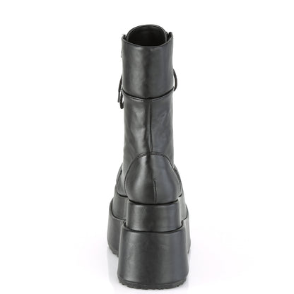 BEAR-265 4 1/2" Tiered PF Lace-Up Mid-Calf Boot, Inner & Outer Zip