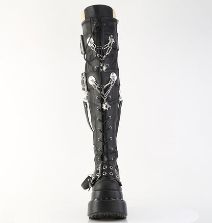 BEAR-316 4 1/2" Tiered PF STR Over-The-Knee Boot, Side Zip
