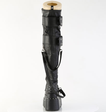 BEAR-316 4 1/2" Tiered PF STR Over-The-Knee Boot, Side Zip