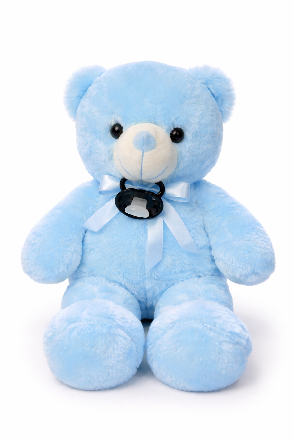 LED Light-Up Teddy Bear Plush Pink/Blue Glowing Stuffed Bear with Adult Pacifier