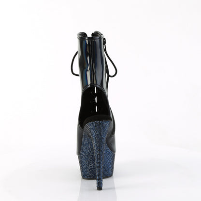 BEJEWELED-1016-6 *6" Heel, 1 3/4" PF Open Toe/Heel Lace-Up Ankle Boot wRS