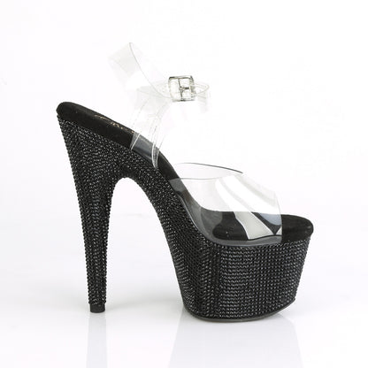 BEJEWELED-708DM 7" Heel, 2 3/4" PF Ankle Strap Sandal w/RS