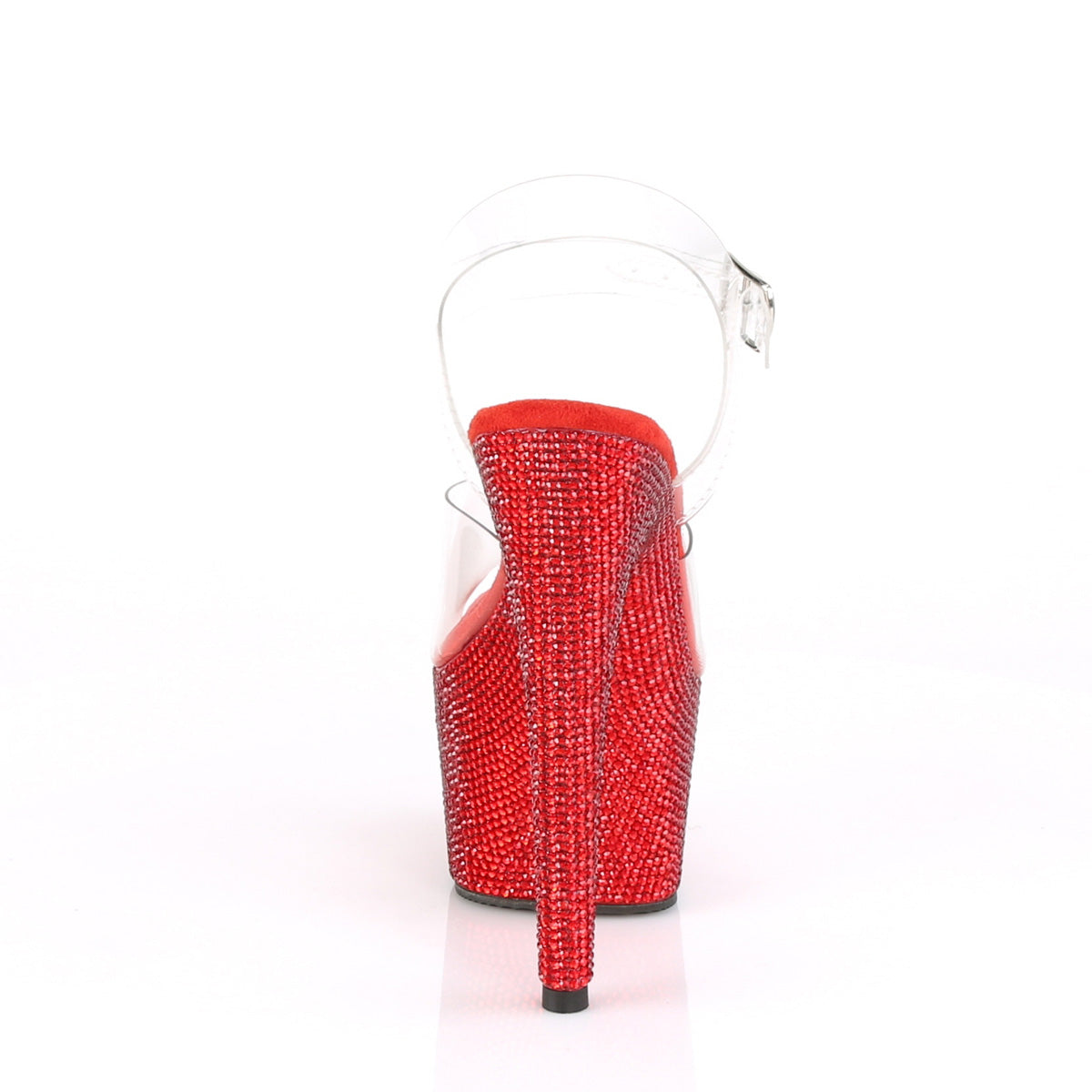 BEJEWELED-708DM 7" Heel, 2 3/4" PF Ankle Strap Sandal w/ RS