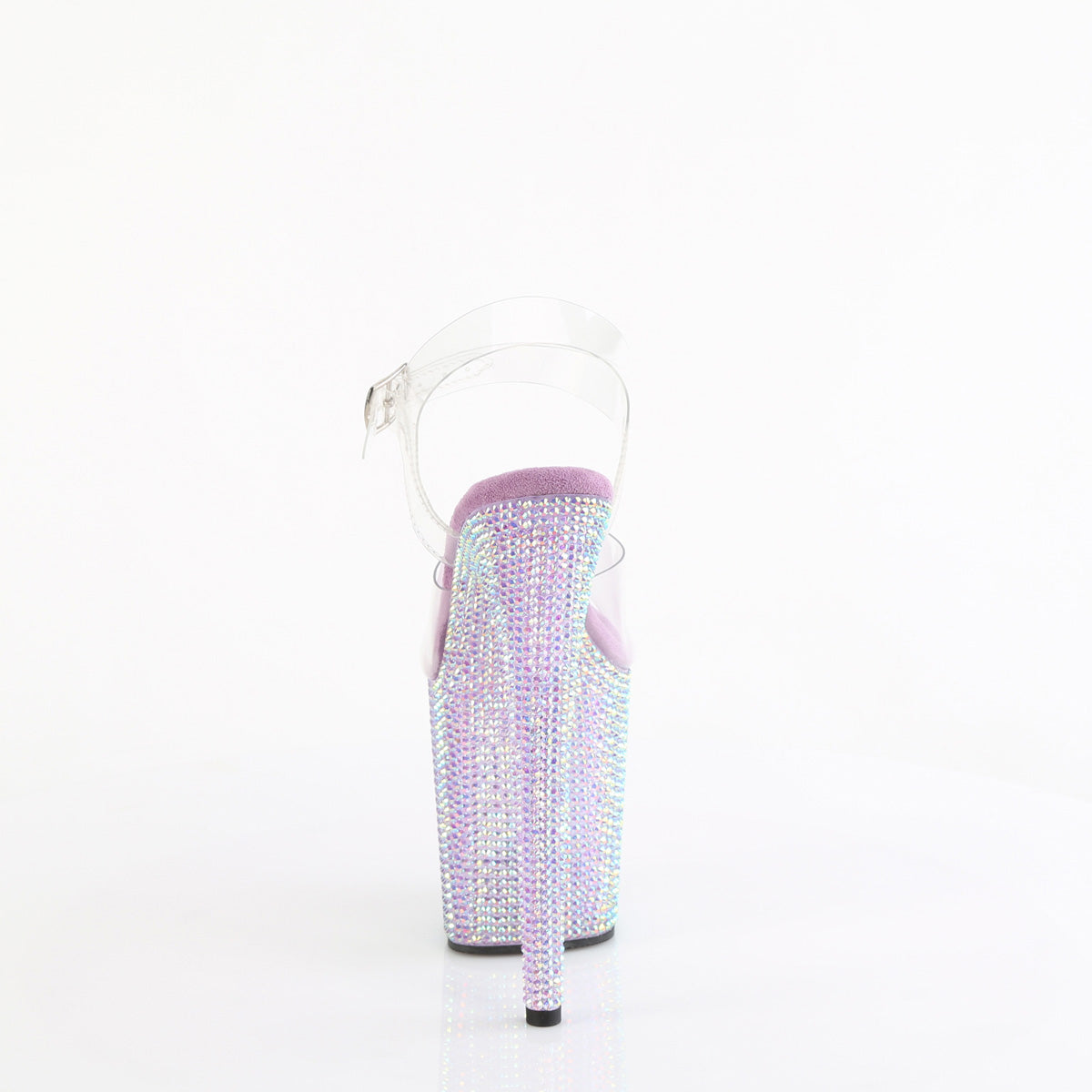 BEJEWELED-808RRS 8" Heel, 4" PF Ankle Strap Sandal w/ Resin RS