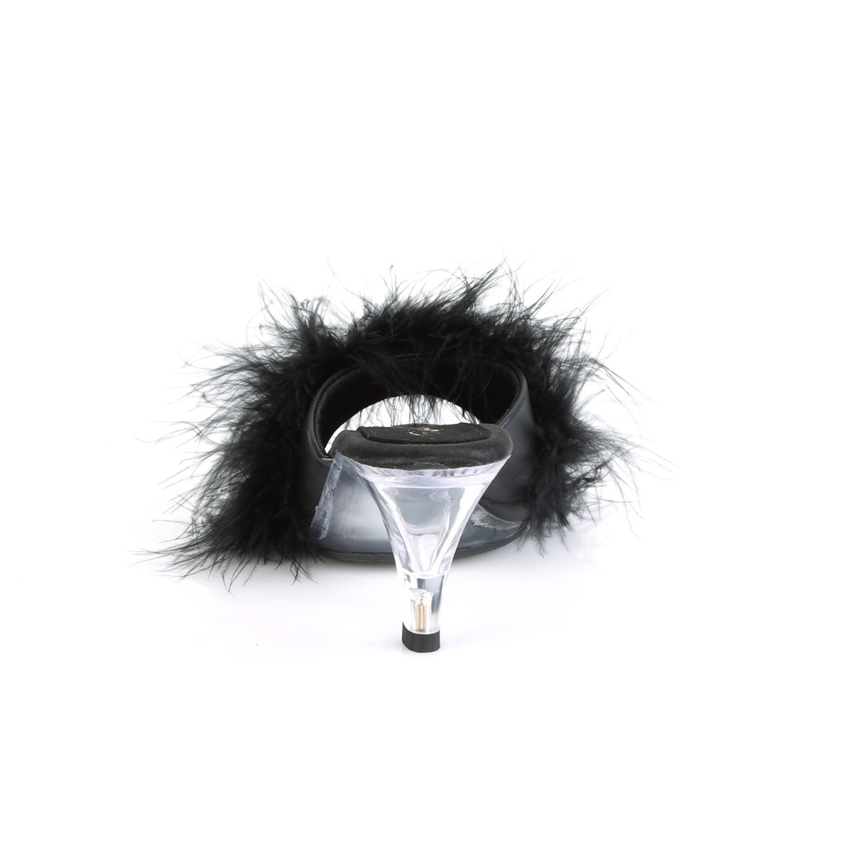 BELLE-301F 3" Heel, 1/8" Mini PF Marabou Fur Slide