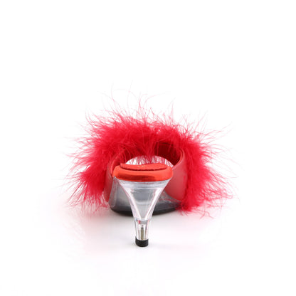 BELLE-301F 3" Heel, 1/8" Mini PF Marabou Fur Slide