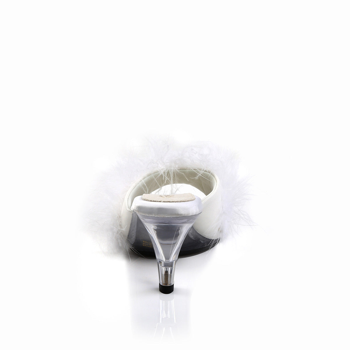 BELLE-301F 3" Heel, 1/8" Mini PF Marabou Fur Slide