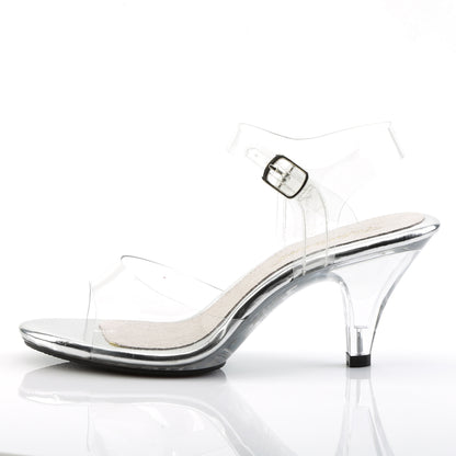 BELLE-308 *3" Heel, 1/8" PF Ankle Strap Sandal