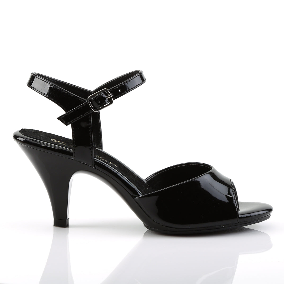 BELLE-309 3" Heel, 1/8" PF Ankle Strap Sandal