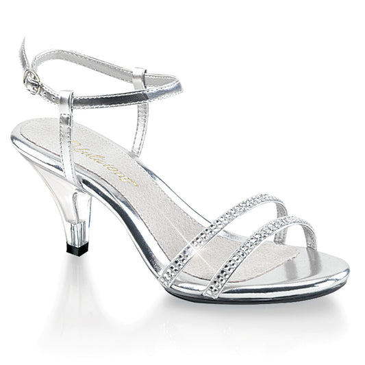 BELLE-316 3" Stiletto Heel Ankle Strap Mini-PF Sandal W/RS