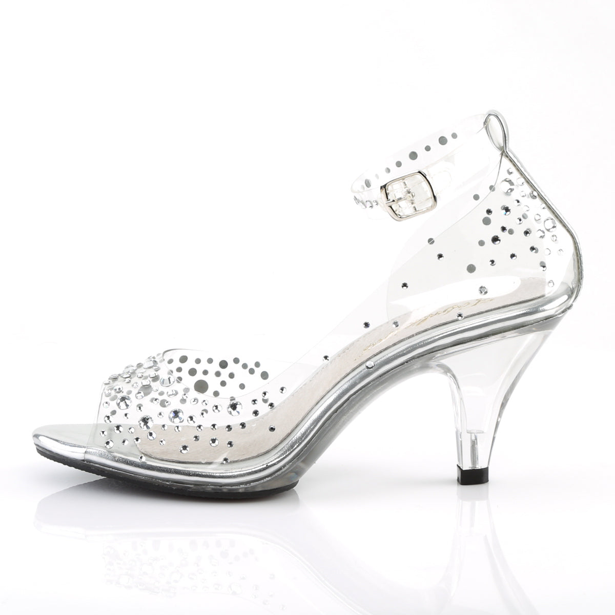 BELLE-330RS 3" Heel, 1/8" PF Ankle Strap Sandal W/ RS