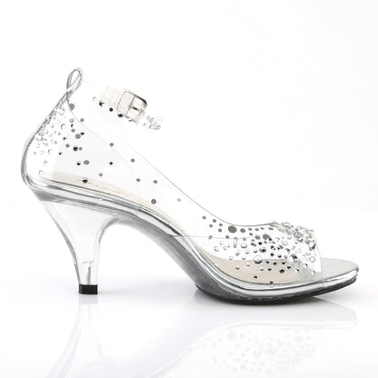 BELLE-330RS 3" Heel, 1/8" PF Ankle Strap Sandal W/ RS