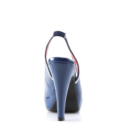 BETTIE-05 *4 1/2" Heel, 1" Hidden PF Peep Toe Slingback Sandal W/ Bow