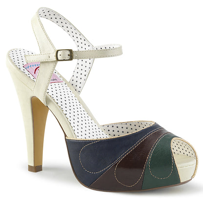 BETTIE-27 *4 1/2" Heel, 1" Hidden PF Ankle Strap Sandal