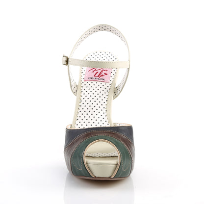 BETTIE-27 *4 1/2" Heel, 1" Hidden PF Ankle Strap Sandal