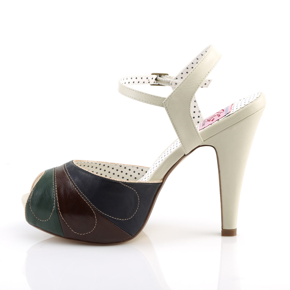 BETTIE-27 *4 1/2" Heel, 1" Hidden PF Ankle Strap Sandal