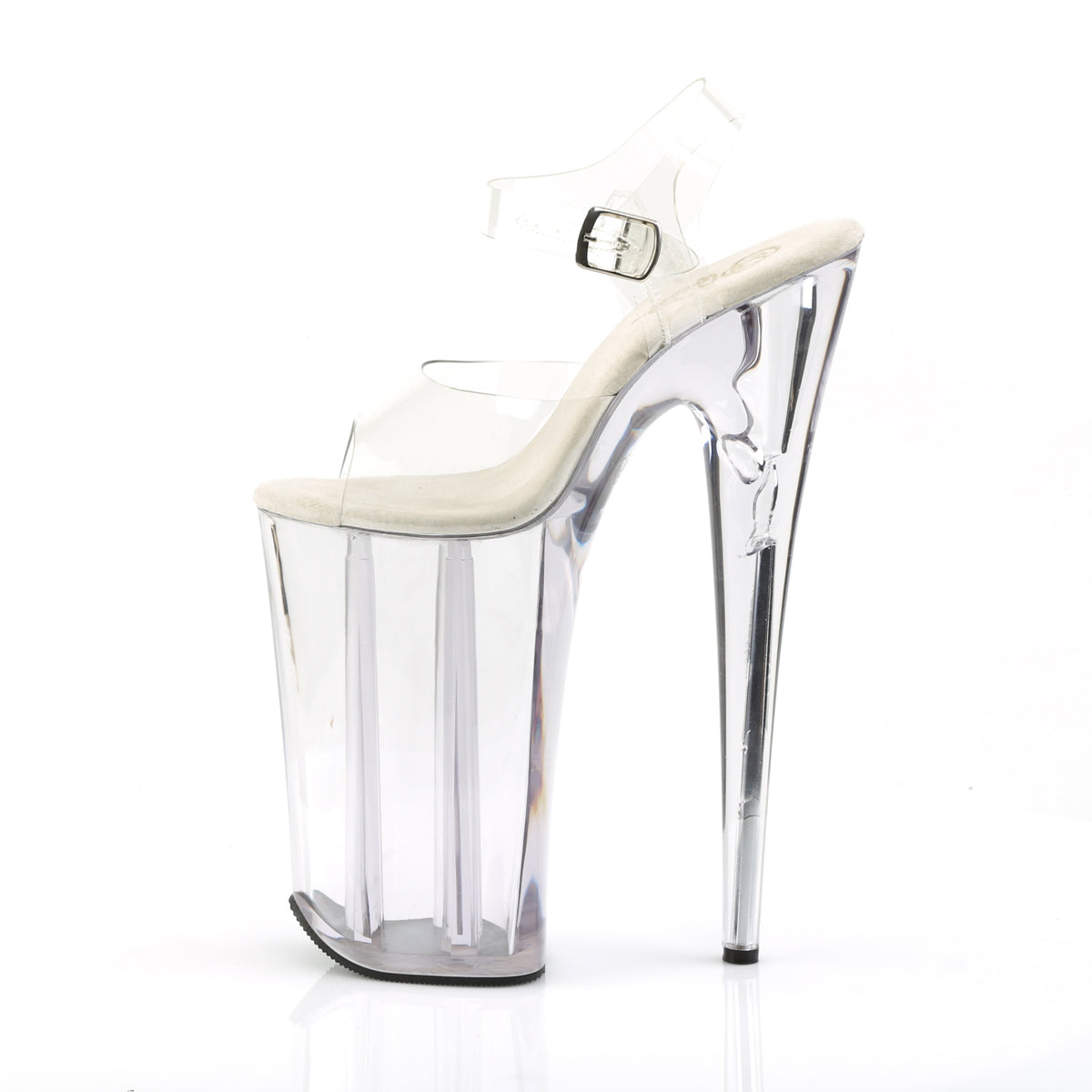 BEYOND-008 10" Heel, 6 1/4" PF Ankle Strap Sandal