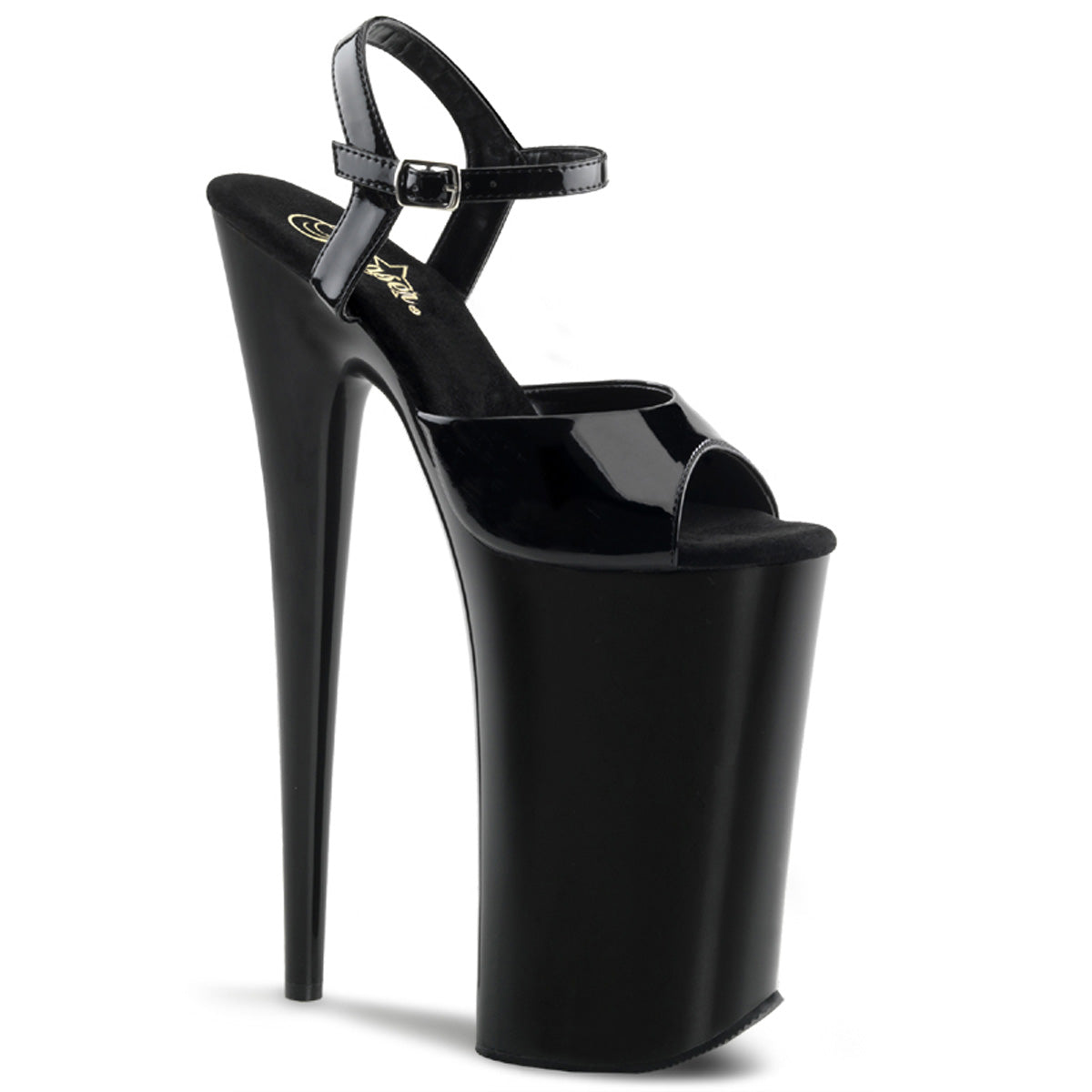 BEYOND-009 10" Heel, 6 1/4" PF Ankle Strap Sandal