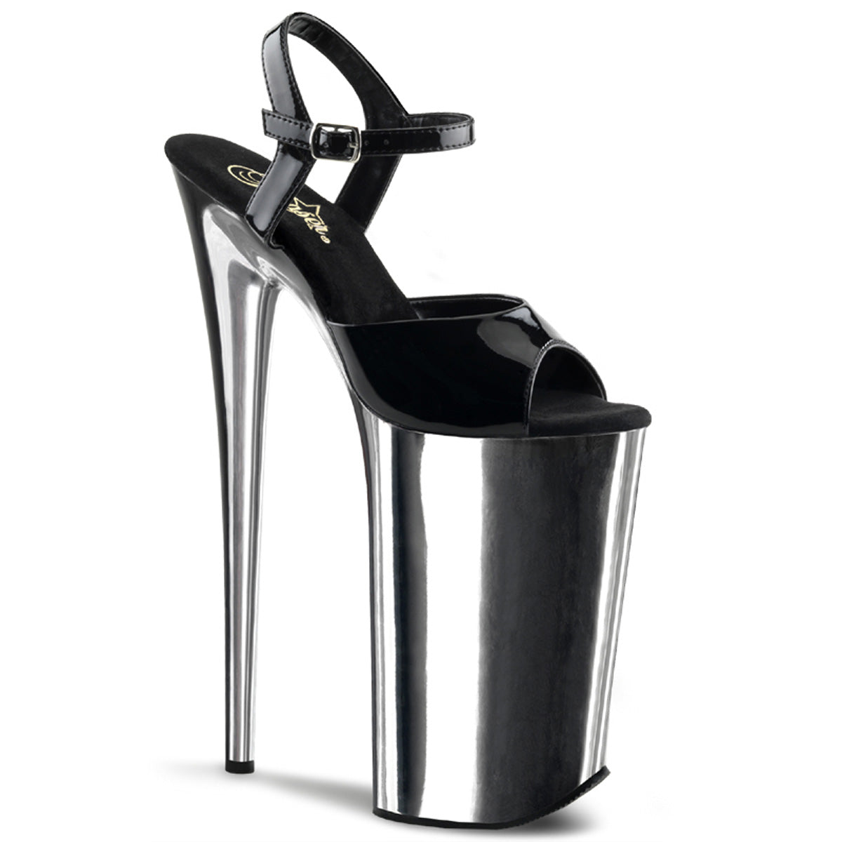 BEYOND-009 10" Heel, 6 1/4" PF Ankle Strap Sandal