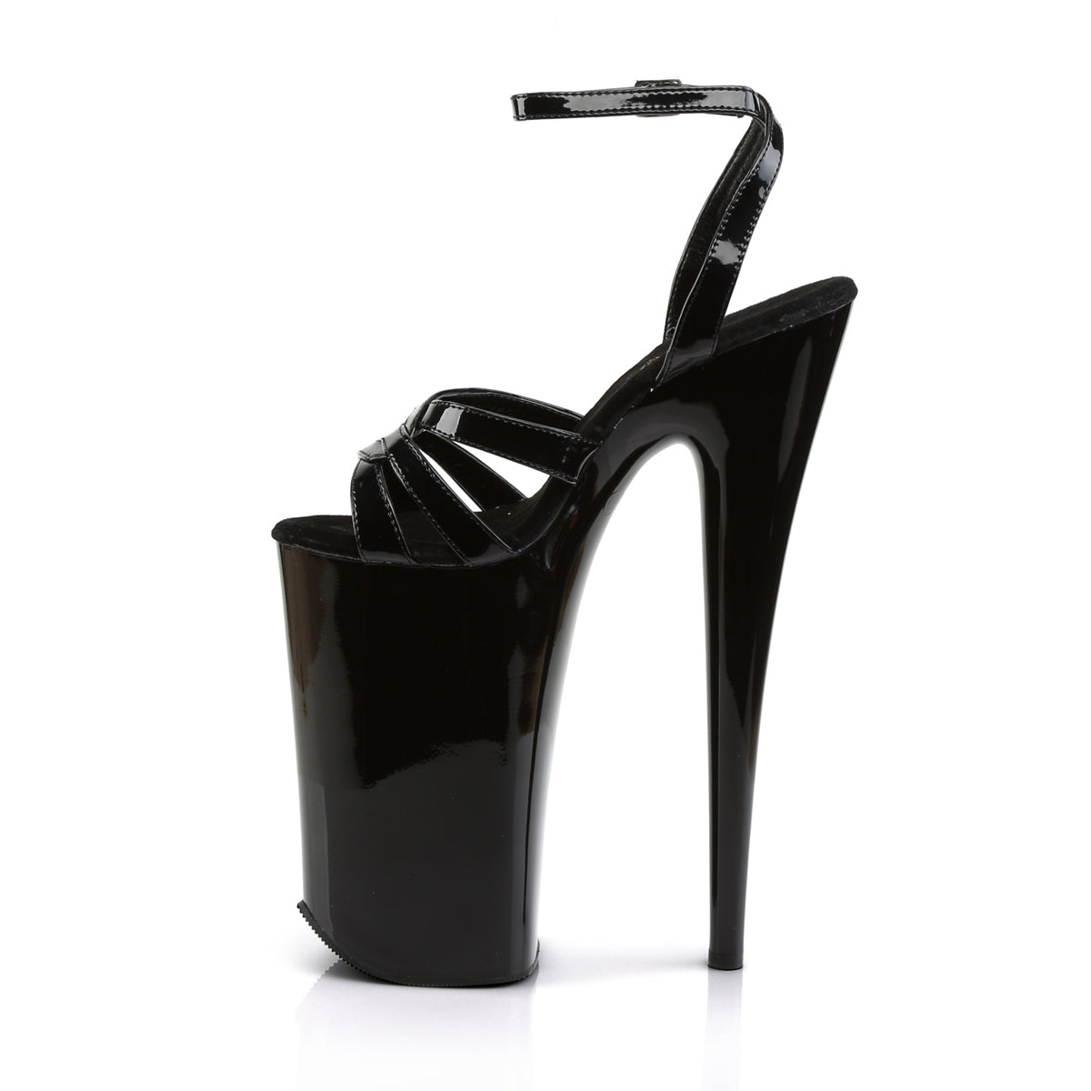 BEYOND-012 *10" Heel, 6 1/4" PF Wrap Around Ankle Strap Sandal