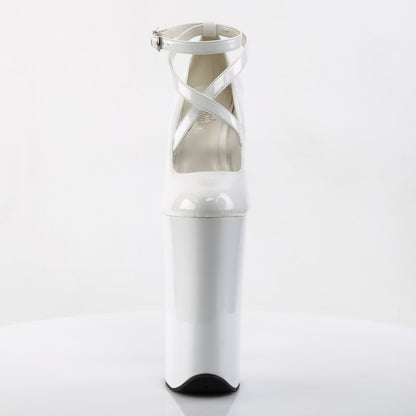 BEYOND-087 *10" Heel, 6 1/4" PF Criss Cross Ankle Strap Pump