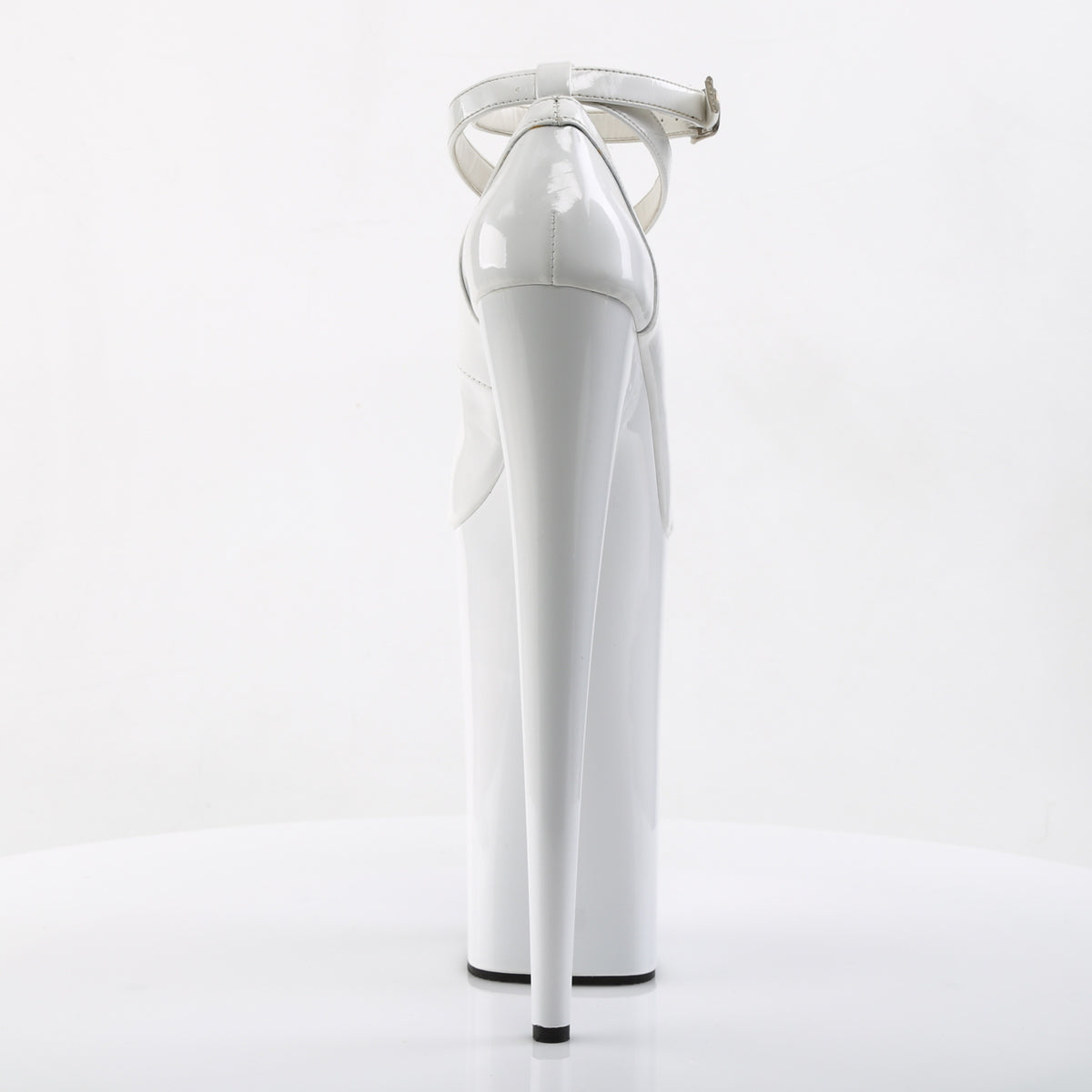 BEYOND-087 *10" Heel, 6 1/4" PF Criss-Cross Ankle Strap Pump
