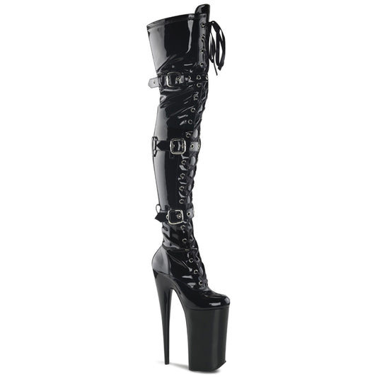 BEYOND-3028 10" Heel, 6 1/4" PF Lace-Up Thigh Boot