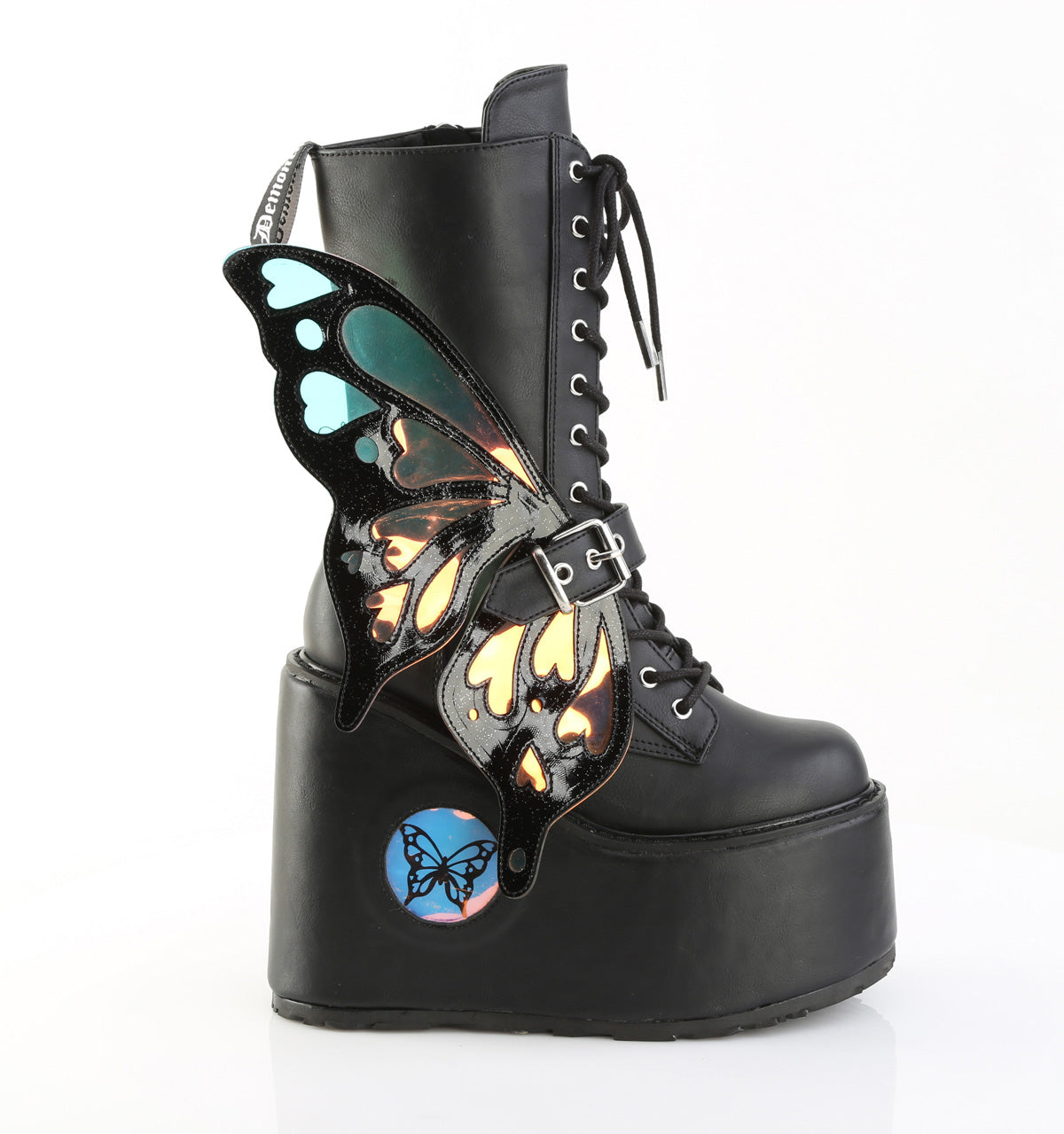 BLAZE-158 5 1/2" PF Lace-Up Mid Calf Boot, Side Zip