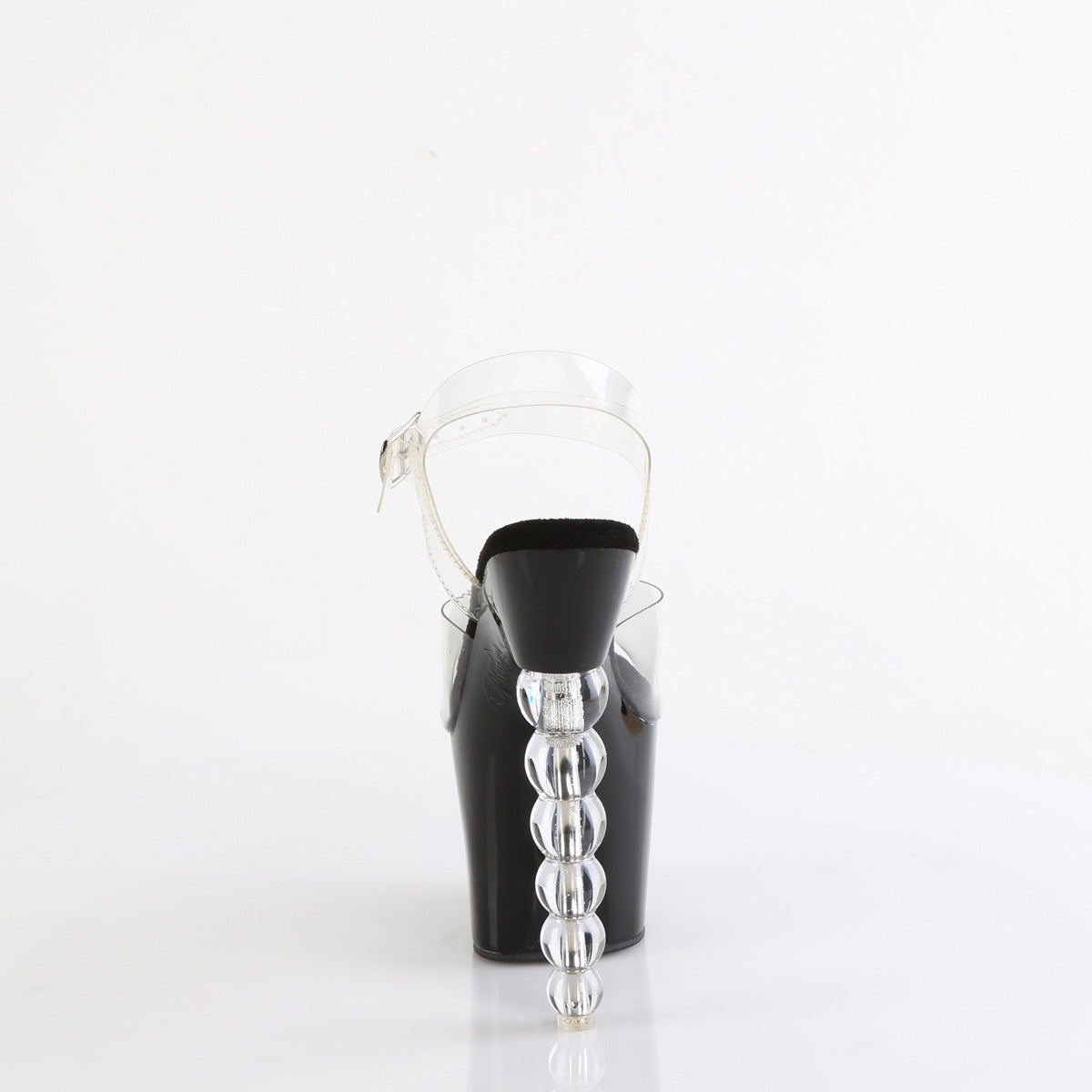 BLISS-708 **7" Beaded Heel, 3 1/4" PF Ankle Strap Sandal