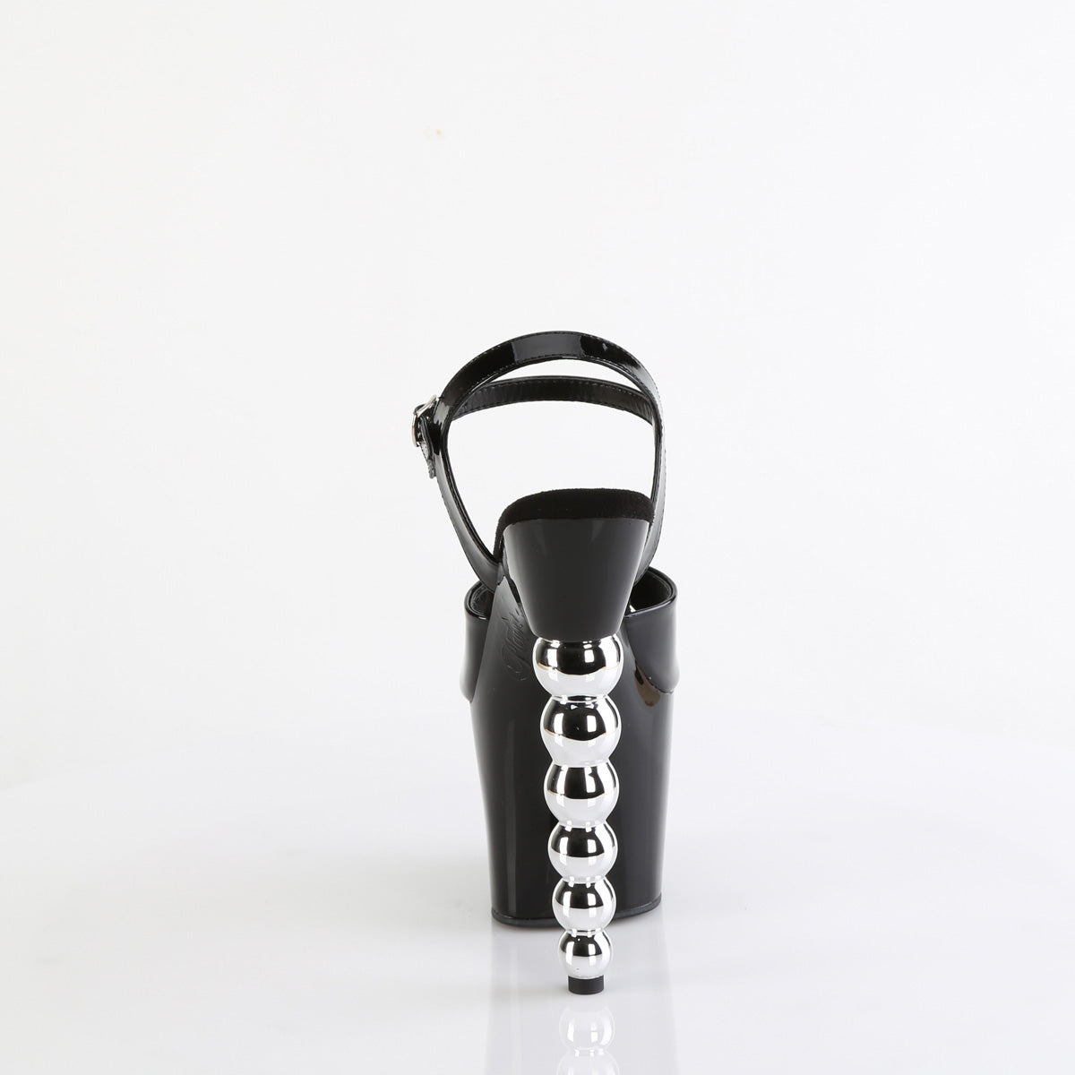 BLISS-709 **7" Beaded Heel, 3 1/4" PF Ankle Strap Sandal