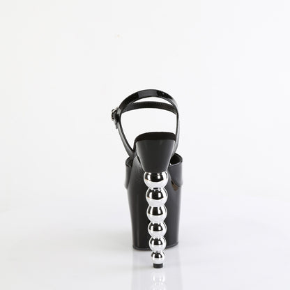 BLISS-709 **7" Beaded Heel, 3 1/4" PF Ankle Strap Sandal