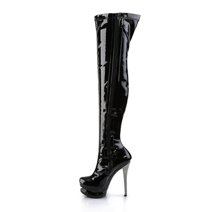 BLONDIE-3000 *6" Heel, 1 1/2" Dual PF Thigh High Boot