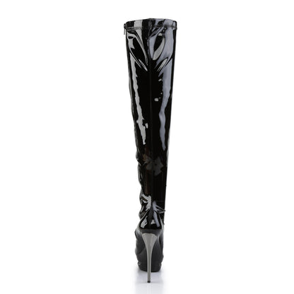BLONDIE-3000 *6" Heel, 1 1/2" Dual PF Thigh High Boot