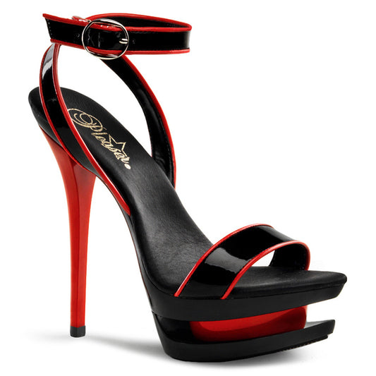 BLONDIE-631-2 6" Heel, 1 1/2" Dual PF Wrap Around Two-Tone Sandal