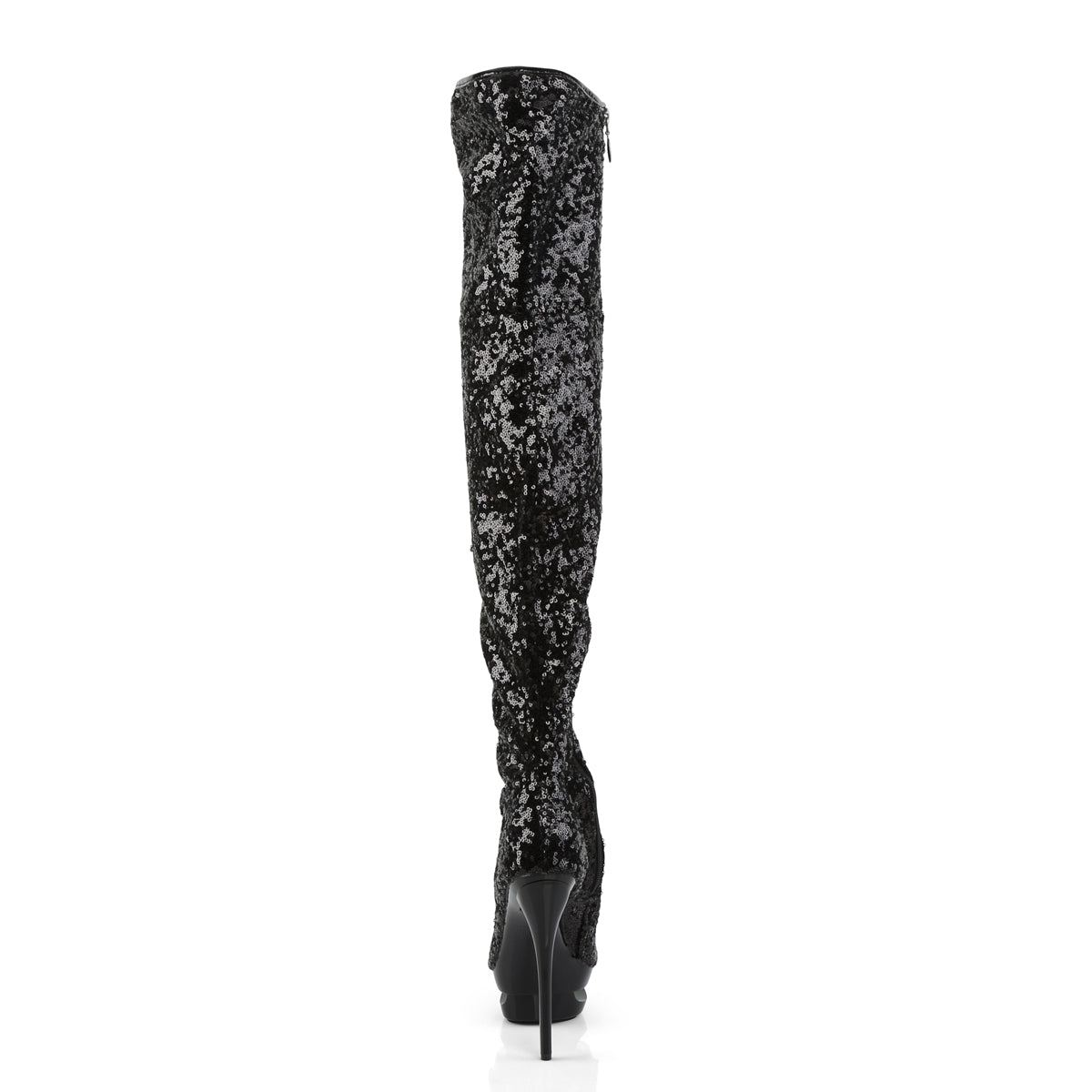 BLONDIE-R-3011 6" Heel, 1 1/2" Dual PF Open Toe Thigh Boot