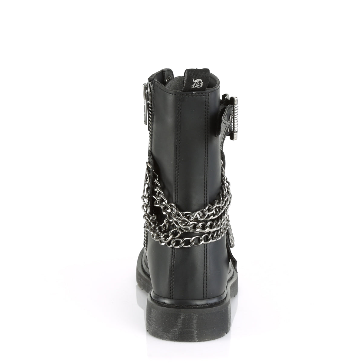 BOLT-250 1 1/4" Heel 10 Eyelet  Mid-Calf Combat Boot, Side Zip